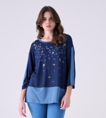 DAMEN PULLOVER MIT GESCHNITTENEM MUSTER M/L 13465C Tellini S.R.L. Großhandelskleidung