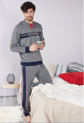 PIGIAMA SERAFINO UOMO M/L B2141343 Tellini S.r.l. Ingrosso Abbigliamento
