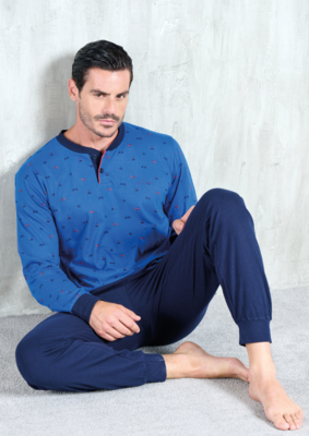 HERREN-SERAFINO-PYJAMAS M/L 141816 Tellini S.R.L. Großhandelskleidung
