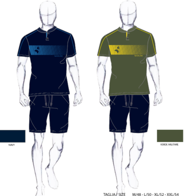 PIGIAMA SERAFINO UOMO M/M 141822 Tellini S.r.l. Ingrosso Abbigliamento