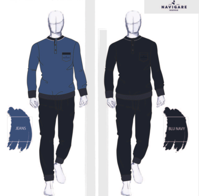 PIGIAMA SERAFINO CONFORMATO UOMO M/L 141911B Tellini S.r.l. Ingrosso Abbigliamento