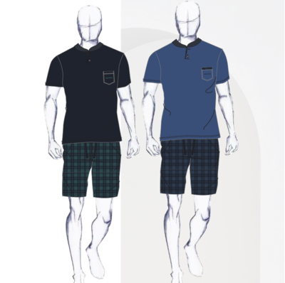 PIGIAMA SERAFINO UOMO M/M 141995 Tellini S.r.l. Ingrosso Abbigliamento