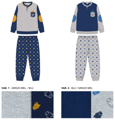 JUNGEN PYJAMAS M/L 14204B PRIMERO Tellini S.R.L. Großhandelskleidung