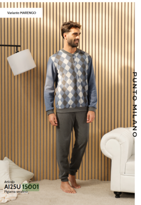 PIGIAMA SERAFINO UOMO M/L 25U15001 Tellini S.r.l. Ingrosso Abbigliamento