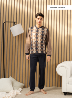 PIGIAMA SERAFINO UOMO M/L 25U15001 Tellini S.r.l. Ingrosso Abbigliamento