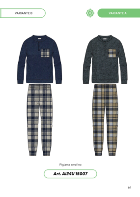 PIGIAMA UOMO M/L 24UI15007 Ingrosso KISSIMO Tellini S.r.l.