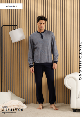 PIGIAMA SERAFINO UOMO M/L 25U15026 Tellini S.R.L. Großhandelskleidung