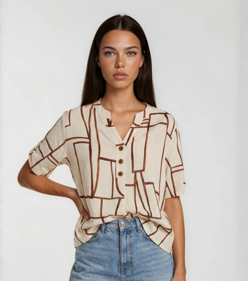 CAMICIA DONNA M/M 151089 Tellini S.r.l. Ingrosso Abbigliamento