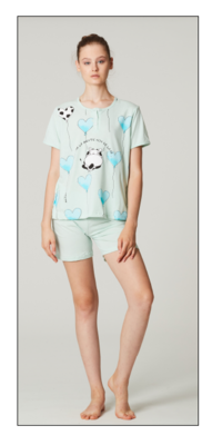DAMEN PYJAMA S/M 15700 Tellini S.R.L. Großhandelskleidung