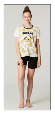 DAMEN PYJAMA M/M 15728 Tellini S.R.L. Großhandelskleidung