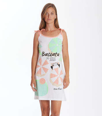 CAMICIA NOTTE DONNA S/L 15843 Ingrosso CRAZY FARM Tellini S.r.l.