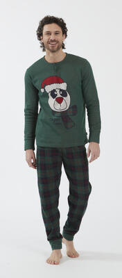 PIGIAMA SERAFINO UOMO M/L 15902 Ingrosso CRAZY FARM Tellini S.r.l.