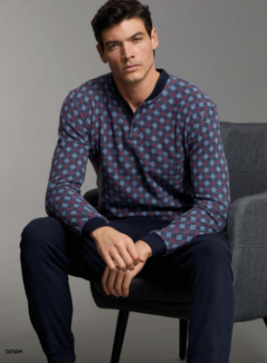 PIGIAMA UOMO M/L EP2271 Tellini S.r.l. Ingrosso Abbigliamento