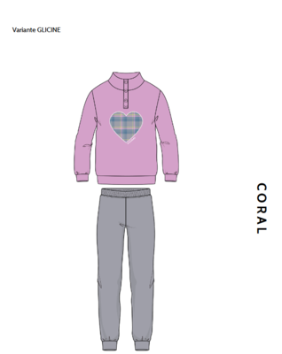 PIGIAMA SERAFINO DONNA M/L 25D23007 Tellini S.r.l. Ingrosso Abbigliamento