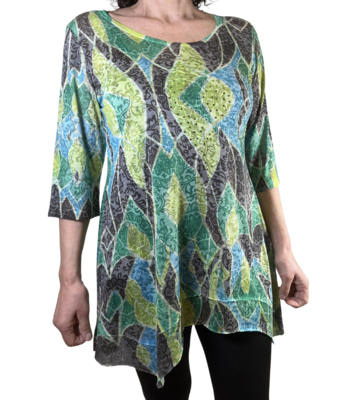DAMEN-T-SHIRT 3/4M 2400 Tellini S.R.L. Großhandelskleidung