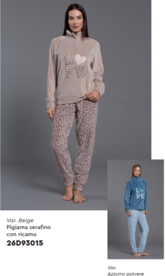 PIGIAMA SERAFINO DONNA M/L 26D93015 Ingrosso Pigiami donna Tellini S.r.l.