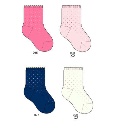 BABY MÄDCHEN KURZE SOCKEN 3/010 Tellini S.R.L. Großhandelskleidung