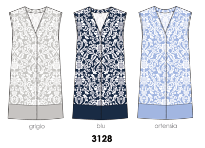 DAMEN-NACHTHEMD OFFEN M/M 3128 Tellini S.R.L. Großhandelskleidung