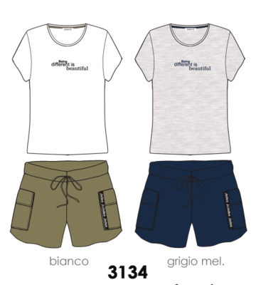 PIGIAMA DONNA M/M 3134 Tellini S.r.l. Ingrosso Abbigliamento