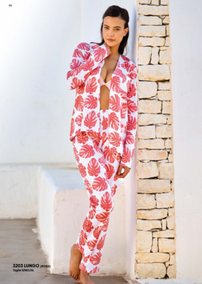 PIGIAMA APERTO DONNA M/L 3203 Tellini S.r.l. Ingrosso Abbigliamento