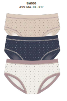 TRIS SLIP COLORE DONNA 3363 Tellini S.r.l. Ingrosso Abbigliamento