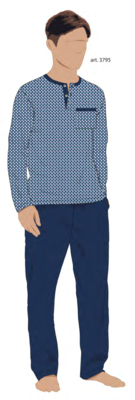 PIGIAMA SERAFINO CONFORMATO UOMO M/L 3795 Tellini S.R.L. Veleprodajna odjeća