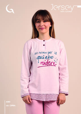 PIGIAMA RAGAZZA M/L 4085 Tellini S.r.l. Ingrosso Abbigliamento