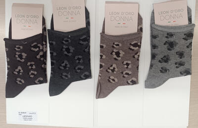 CALZINO CORTO DONNA 413LEOPARD Ingrosso Bambino Tellini S.r.l.