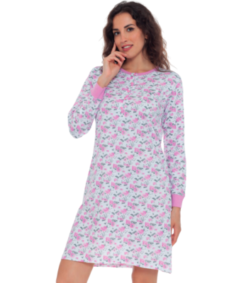 CAMICIA NOTTE DONNA M/L 4543 Tellini S.R.L. Velkoobchodní oblečení