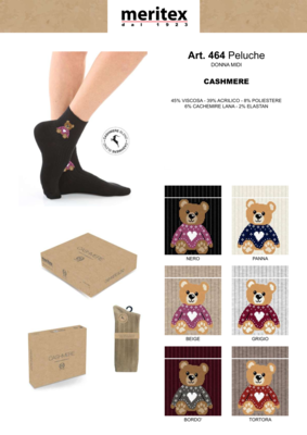 CALZINO CORTO DONNA 464PELUCHE Tellini S.R.L. Großhandelskleidung
