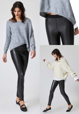LEGGINGS DONNA 4877 ECOPELLE Tellini S.r.l. Ingrosso Abbigliamento