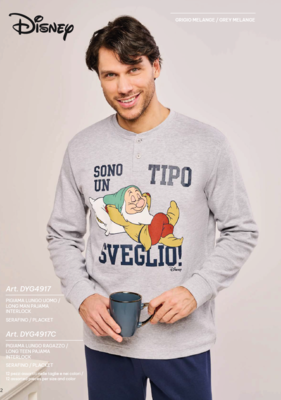 PIGIAMA UOMO M/L DYG4917 Tellini S.R.L. Großhandelskleidung