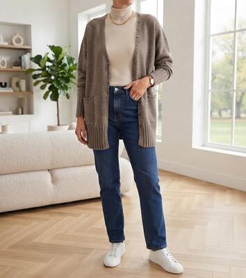 CARDIGAN CONFORMATO DONNA M110 Tellini S.r.l. Ingrosso Abbigliamento