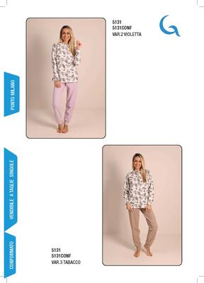 PIGIAMA DONNA M/L 5131 Tellini S.r.l. Ingrosso Abbigliamento