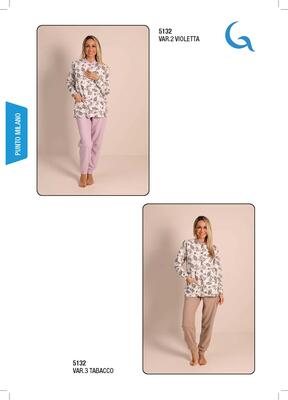 PIGIAMA APERTO DONNA M/L 5132 Tellini S.r.l. Ingrosso Abbigliamento