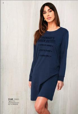 CAMICIA NOTTE DONNA M/L 5160 Ingrosso Pigiami donna Tellini S.r.l.