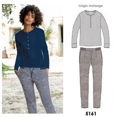 PIGIAMA SERAFINO DONNA M/L 5161 Tellini S.r.l. Ingrosso Abbigliamento