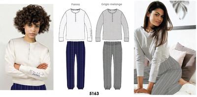 PIGIAMA SERAFINO DONNA M/L 5163 Tellini S.r.l. Ingrosso Abbigliamento