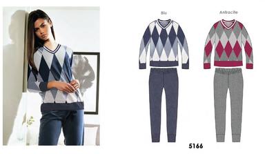 PIGIAMA DONNA M/L 5166 Tellini S.r.l. Ingrosso Abbigliamento