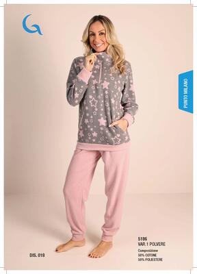 PIGIAMA DONNA M/L 5186 Tellini S.r.l. Ingrosso Abbigliamento