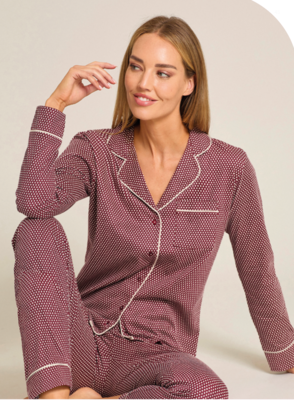 PIGIAMA APERTO DONNA M/L 5290 Tellini S.R.L. Großhandelskleidung