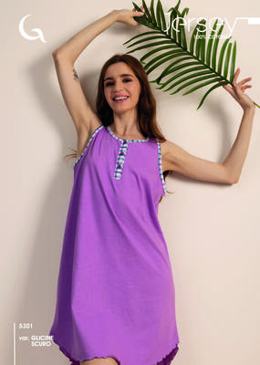 CAMICIA NOTTE DONNA S/L 5301 Tellini S.r.l. Ingrosso Abbigliamento