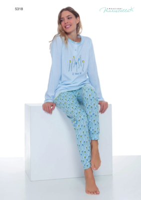 PIGIAMA SERAFINO DONNA M/L 5318 Tellini S.r.l. Ingrosso Abbigliamento