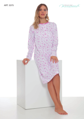 CAMICIA NOTTE DONNA M/L 5375 Ingrosso MARISTELLA Tellini S.r.l.