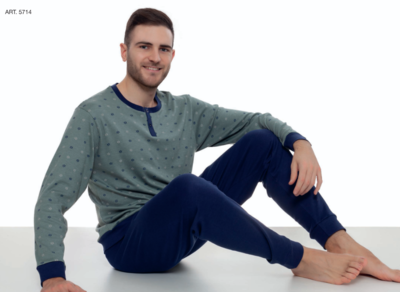 PIGIAMA SERAFINO UOMO M/L 5714 Ingrosso KEVIN Tellini S.r.l.