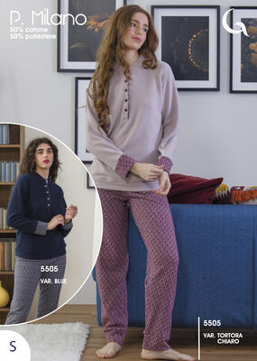 PIGIAMA DONNA M/L 5505 Tellini S.r.l. Ingrosso Abbigliamento