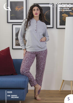 PIGIAMA DONNA M/L 5525 Tellini S.r.l. Ingrosso Abbigliamento