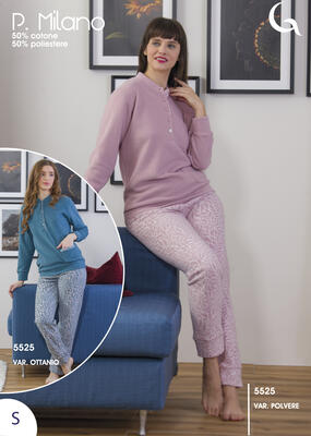 PIGIAMA DONNA M/L 5525 Tellini S.r.l. Ingrosso Abbigliamento
