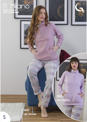 PIGIAMA SERAFINO DONNA M/L 5547 Tellini S.r.l. Ingrosso Abbigliamento