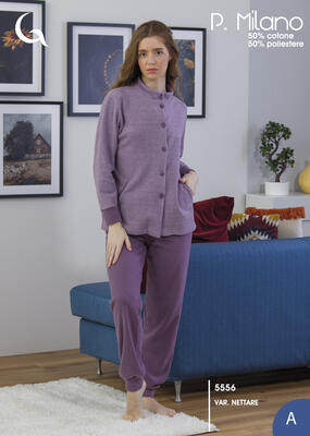 PIGIAMA APERTO DONNA M/L 5556 Tellini S.r.l. Ingrosso Abbigliamento